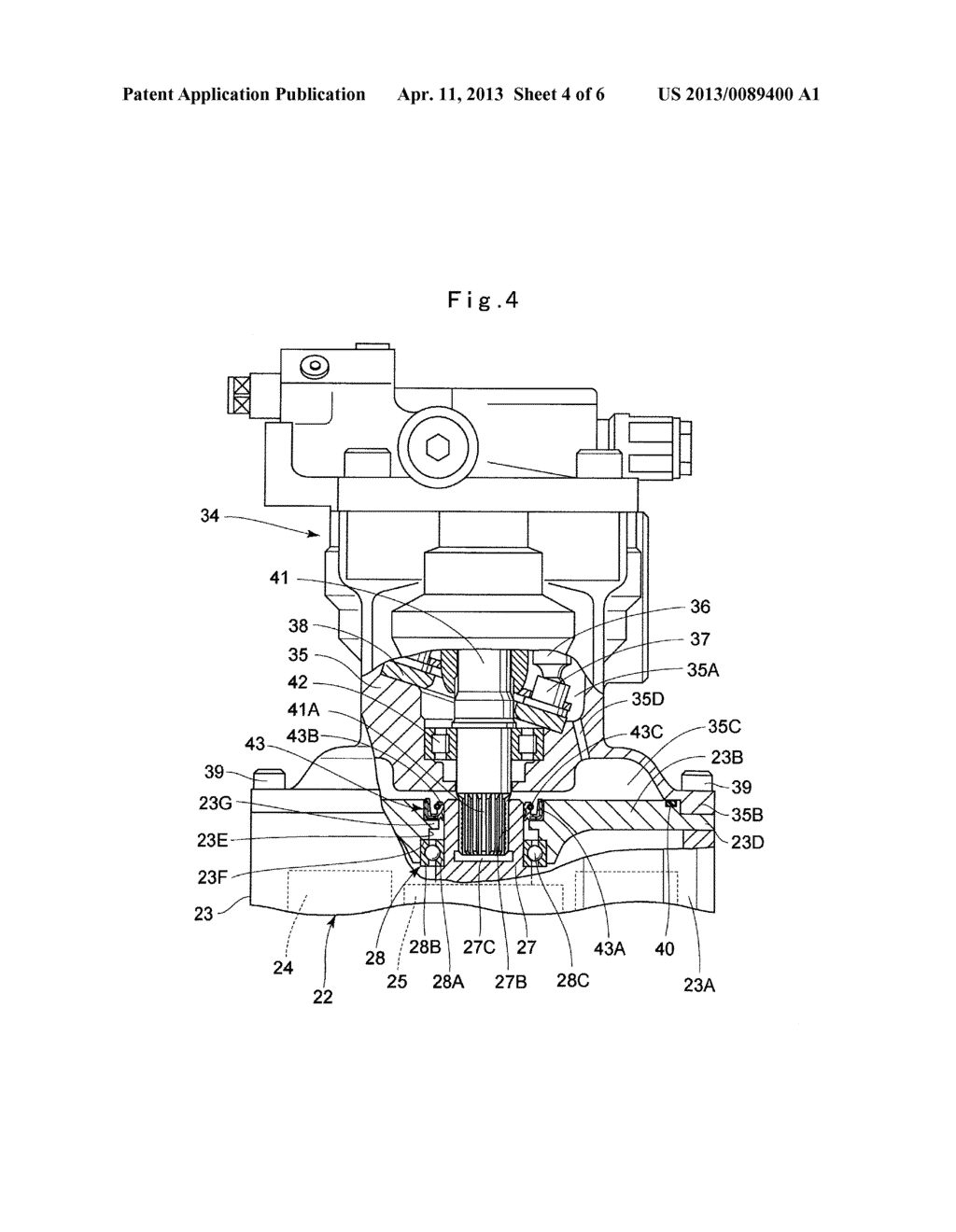 SWING DEVICE FOR CONSTRUCTION MACHINE - diagram, schematic, and image 05