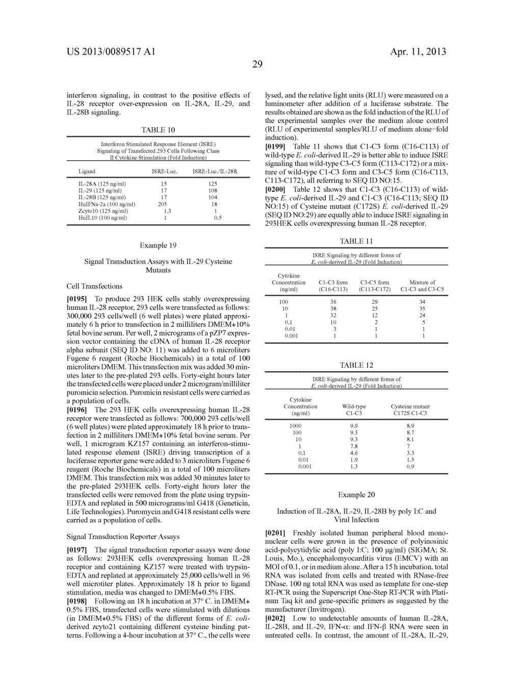 HOMOGENEOUS PREPARATIONS OF IL-28 AND IL-29 - diagram, schematic, and image 30