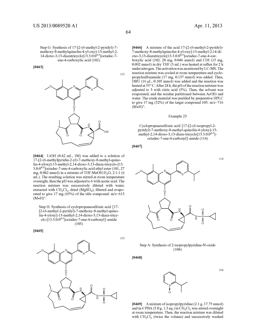 Macrocyclic Inhibitors Of Hepatitis C Virus - diagram, schematic, and image 65