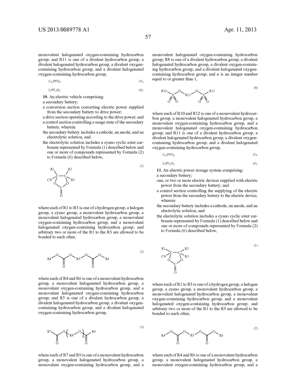 ELECTROLYTIC SOLUTION, SECONDARY BATTERY, BATTERY PACK, ELECTRIC VEHICLE,     ELECTRIC POWER STORAGE SYSTEM, ELECTRIC POWER TOOL, AND ELECTRONIC DEVICE - diagram, schematic, and image 64