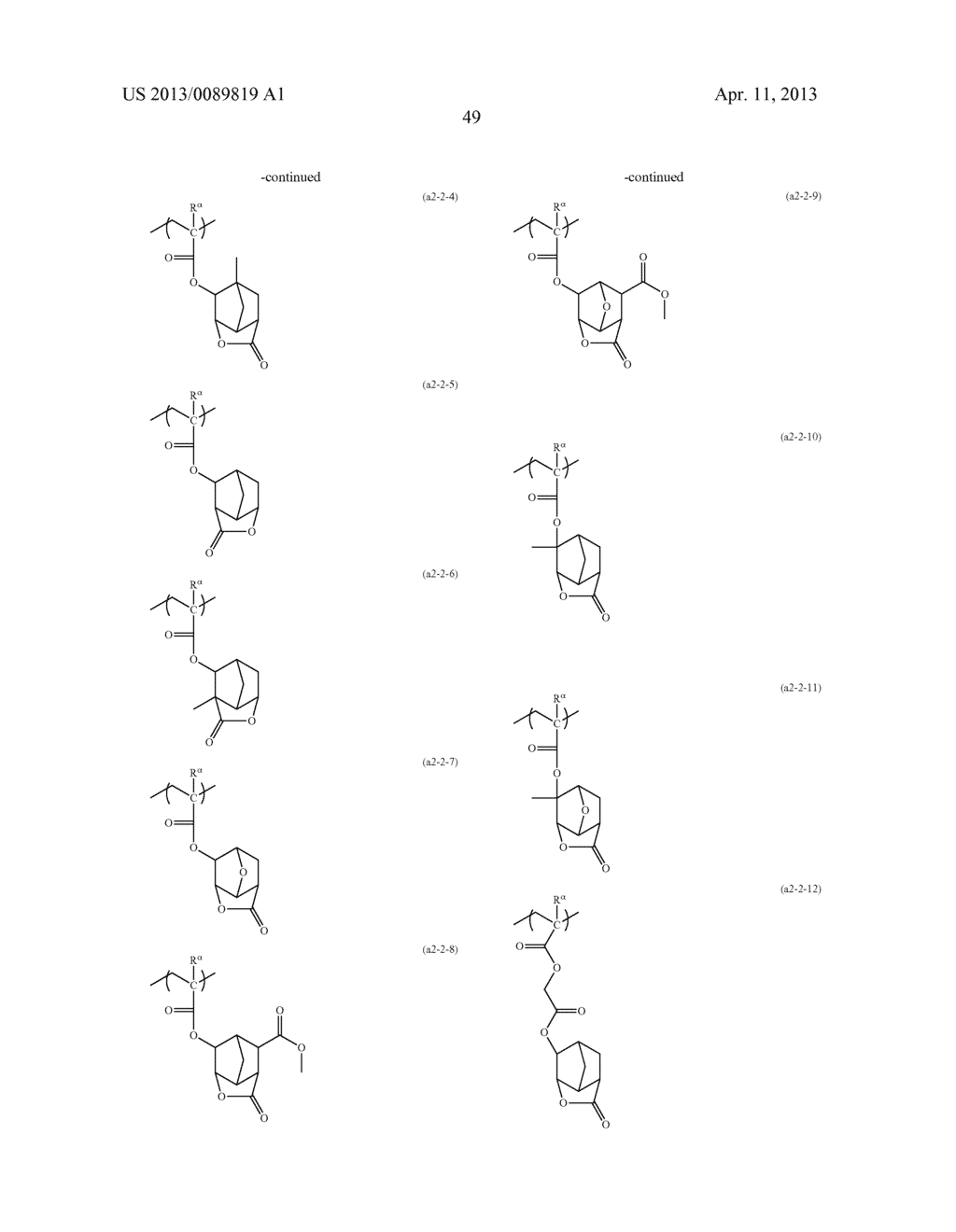 RESIST COMPOSITION, METHOD OF FORMING RESIST PATTERN, POLYMERIC COMPOUND,     AND COMPOUND - diagram, schematic, and image 50