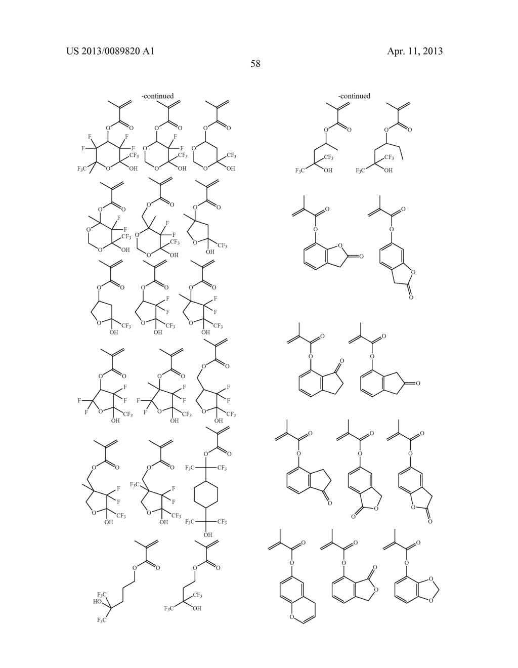 RESIST TOP COAT COMPOSITION AND PATTERNING PROCESS - diagram, schematic, and image 61