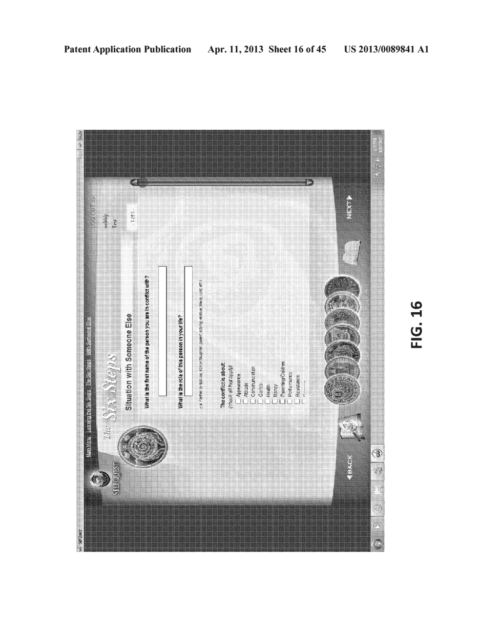 SYSTEM AND METHOD FOR FACILITATING PERSONAL DEVELOPMENT USING A COMPUTING     DEVICE - diagram, schematic, and image 17