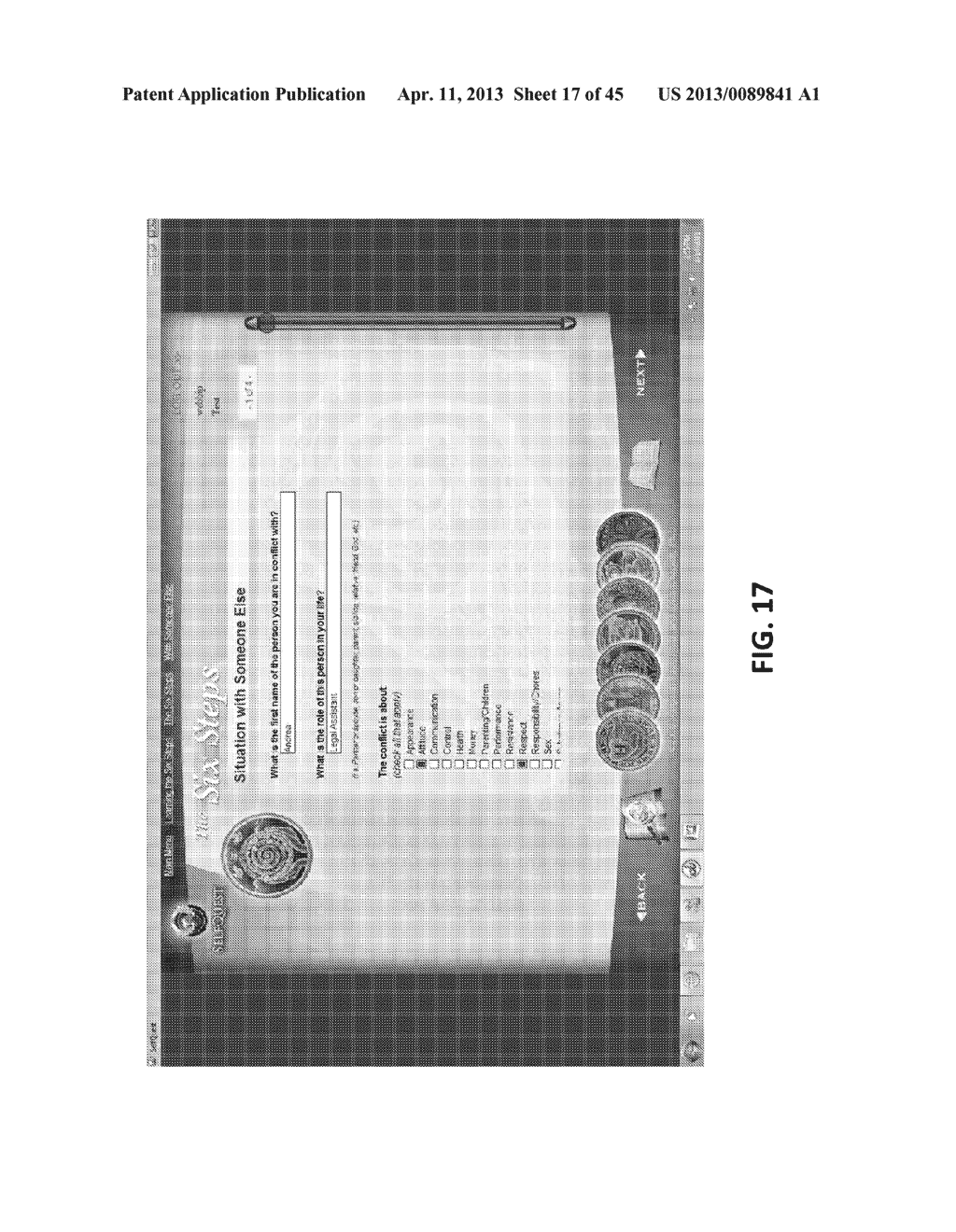 SYSTEM AND METHOD FOR FACILITATING PERSONAL DEVELOPMENT USING A COMPUTING     DEVICE - diagram, schematic, and image 18