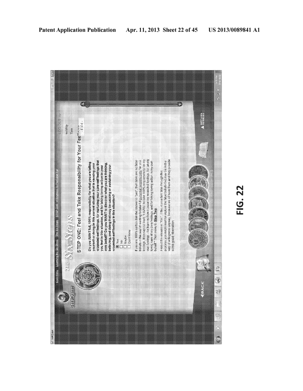 SYSTEM AND METHOD FOR FACILITATING PERSONAL DEVELOPMENT USING A COMPUTING     DEVICE - diagram, schematic, and image 23