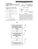 One Button Access to Network Services From a Remote Control Device diagram and image