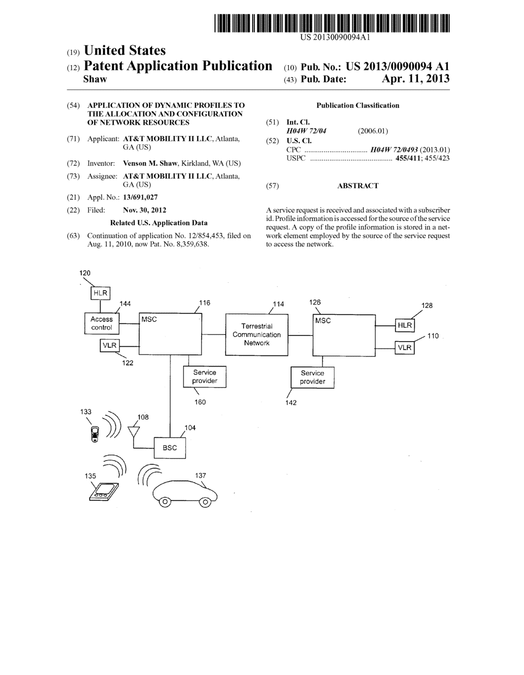 Application of Dynamic Profiles to the Allocation and Configuration of     Network Resources - diagram, schematic, and image 01