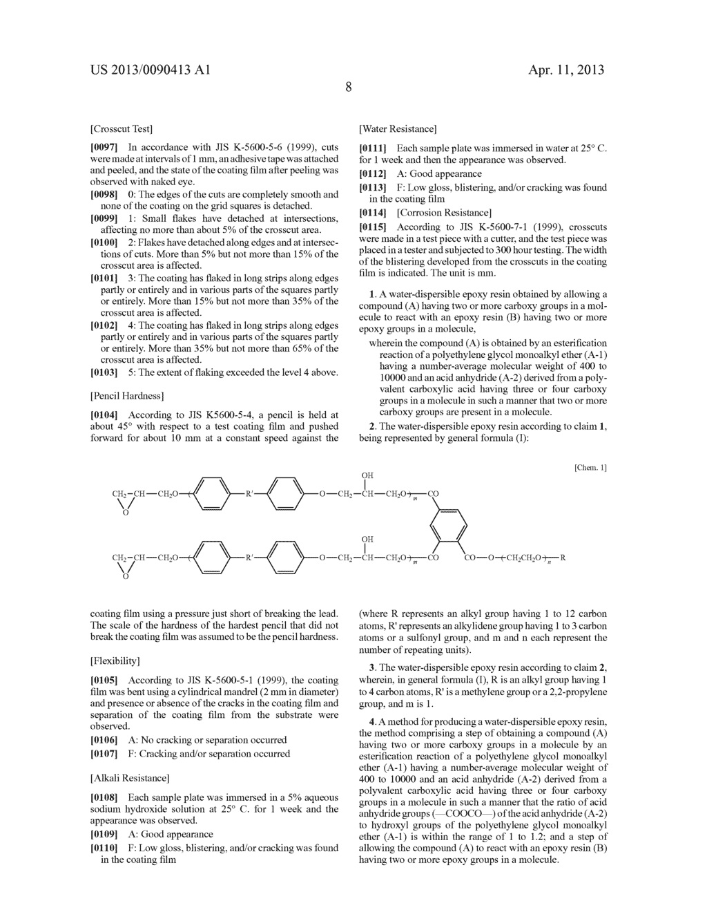 WATER-DISPERSIBLE EPOXY RESIN, WATER-BASED EPOXY RESIN COMPOSITION AND     CURED PRODUCT THEREOF - diagram, schematic, and image 11