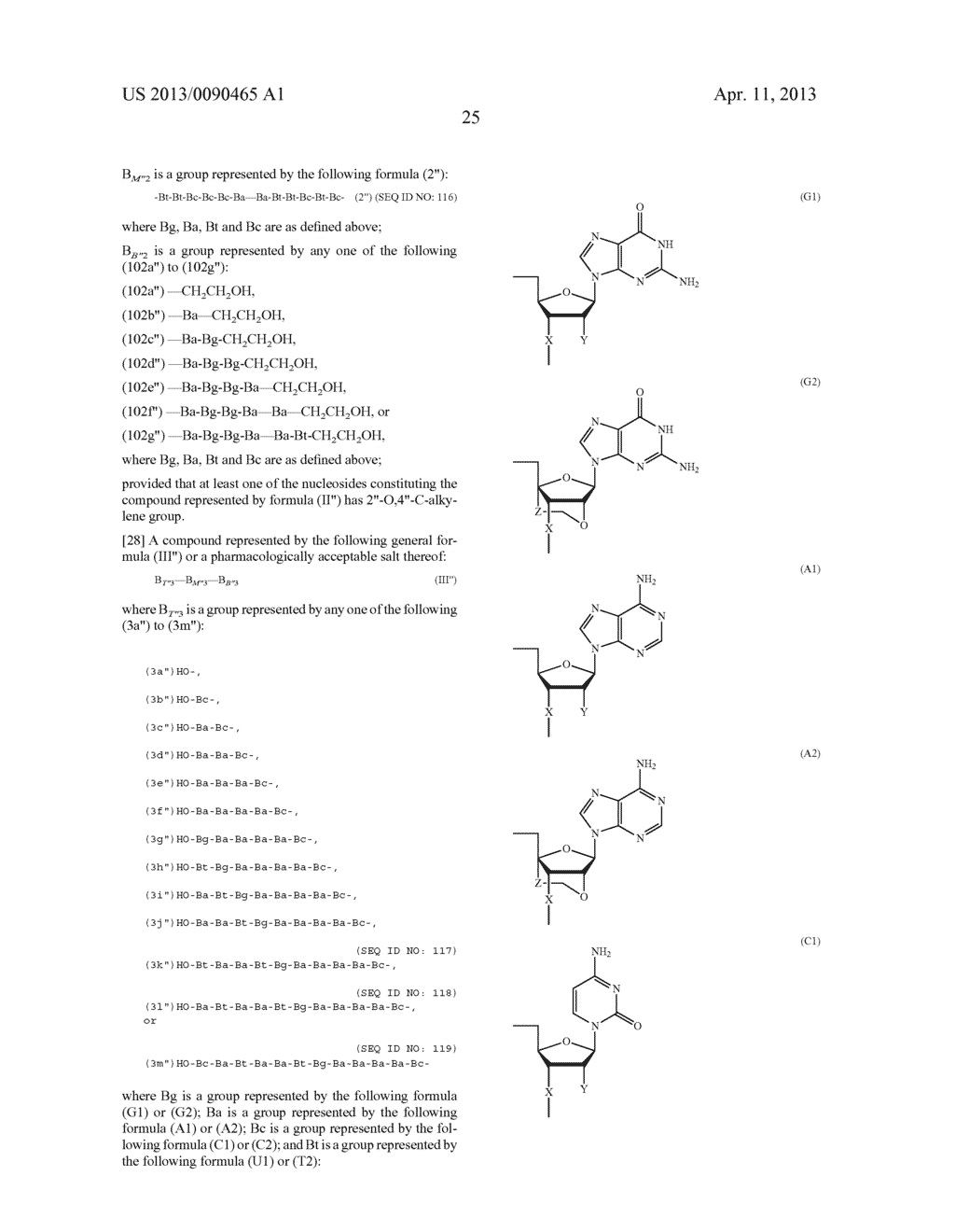 ENA NUCLEIC ACID PHARMACEUTICALS CAPABLE OF MODIFYING SPLICING OF mRNA     PRECURSORS - diagram, schematic, and image 48