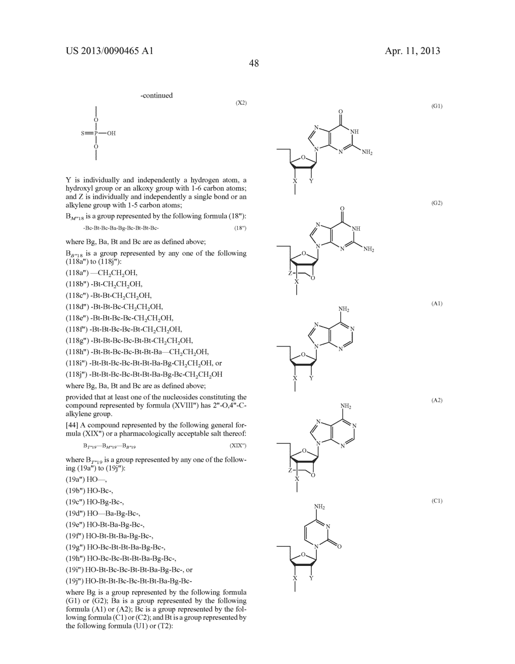 ENA NUCLEIC ACID PHARMACEUTICALS CAPABLE OF MODIFYING SPLICING OF mRNA     PRECURSORS - diagram, schematic, and image 71