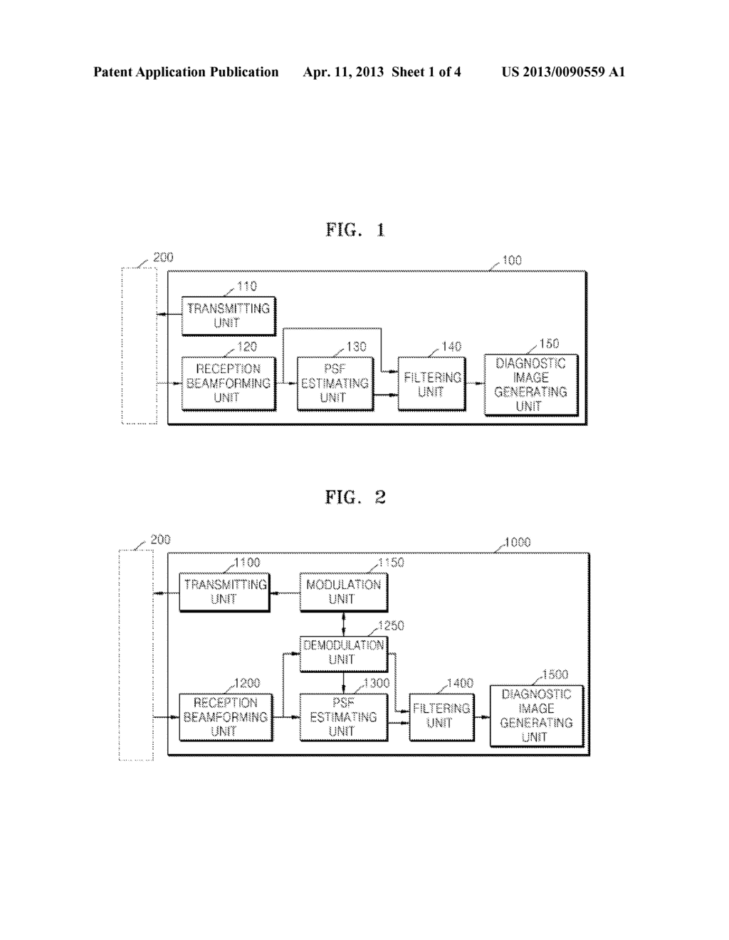 DIAGNOSTIC IMAGE GENERATING APPARATUS, MEDICAL IMAGE SYSTEM, AND     BEAMFORMING METHOD - diagram, schematic, and image 02