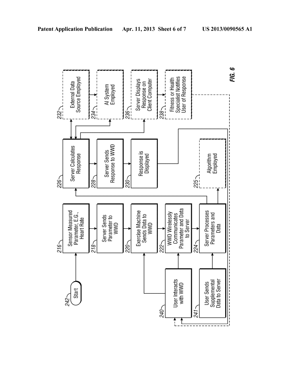 METHOD AND APPARATUS FOR MONITORING EXERCISE WITH WIRELESS INTERNET     CONNECTIVITY - diagram, schematic, and image 07