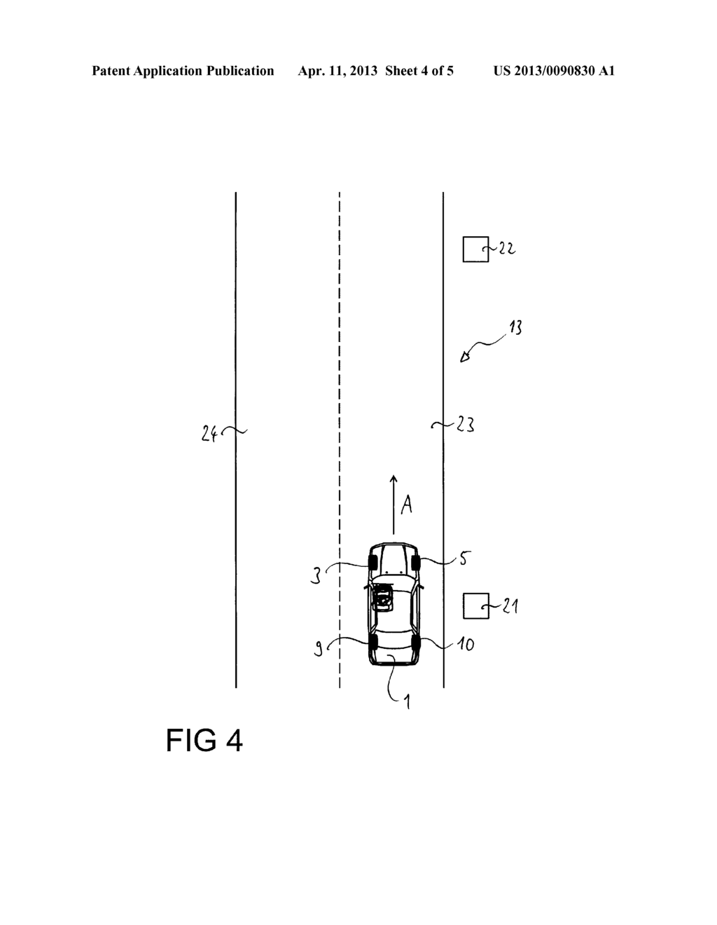 METHOD FOR DETERMINING THE SPEED OF A VEHICLE AND VEHICLE - diagram, schematic, and image 05