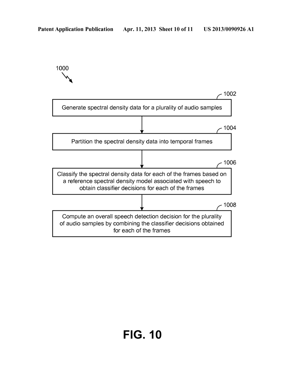 MOBILE DEVICE CONTEXT INFORMATION USING SPEECH DETECTION - diagram, schematic, and image 11