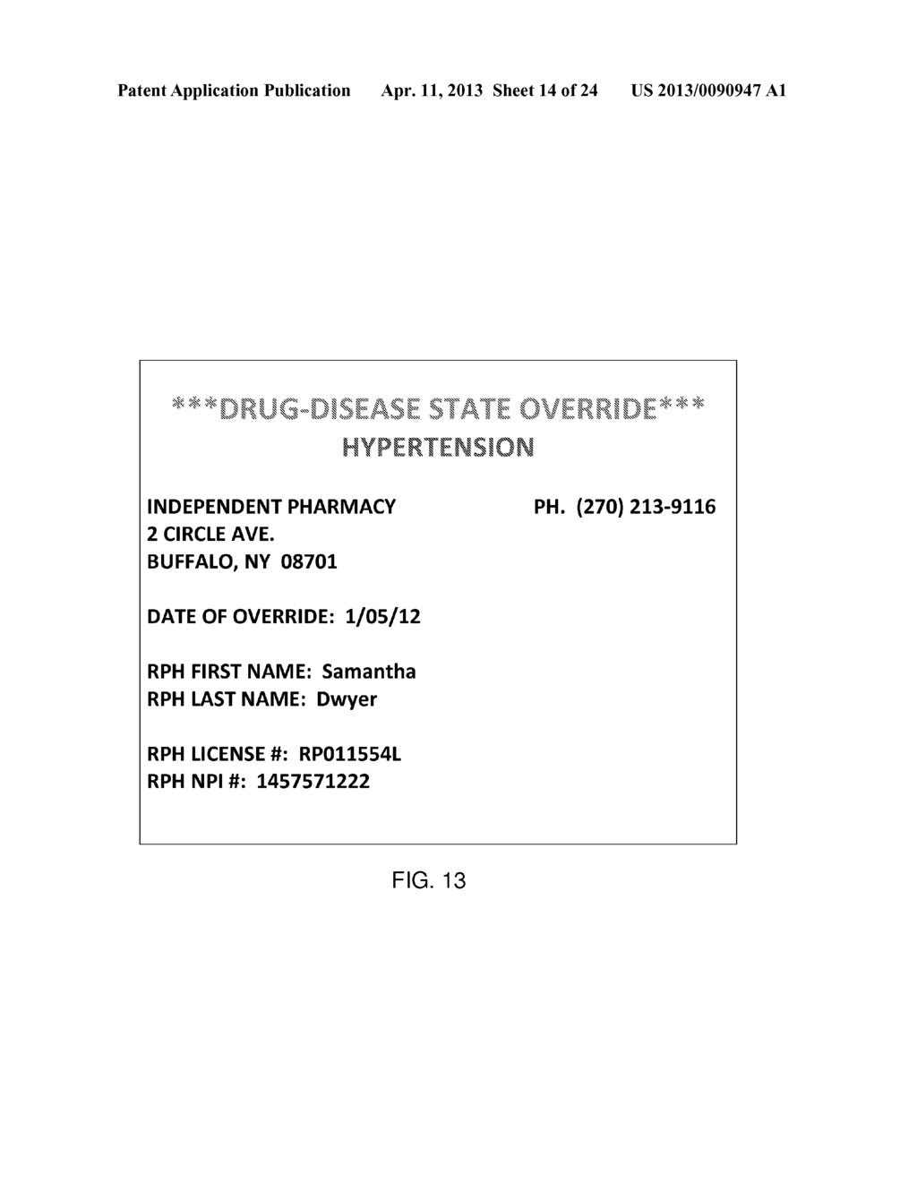 PHARMACEUTICAL DATABASE AND OPERATIONAL METHOD - diagram, schematic, and image 15