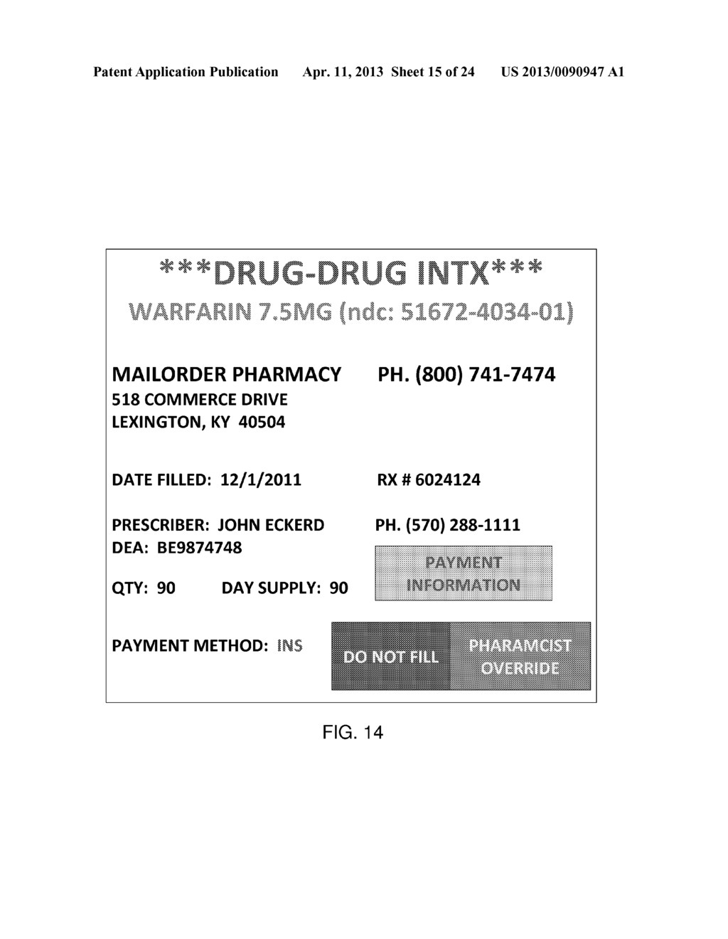 PHARMACEUTICAL DATABASE AND OPERATIONAL METHOD - diagram, schematic, and image 16