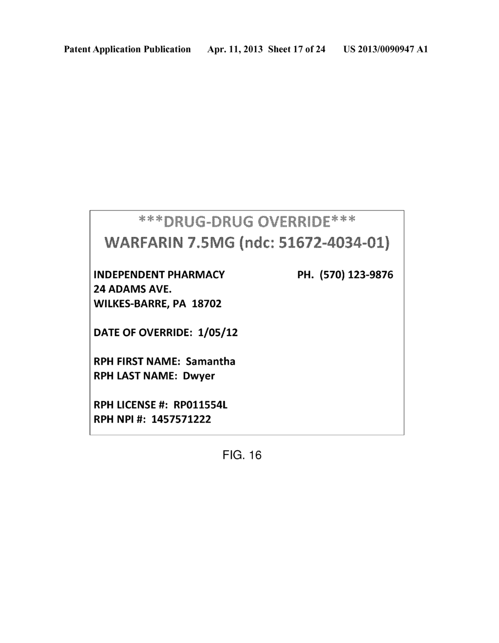 PHARMACEUTICAL DATABASE AND OPERATIONAL METHOD - diagram, schematic, and image 18