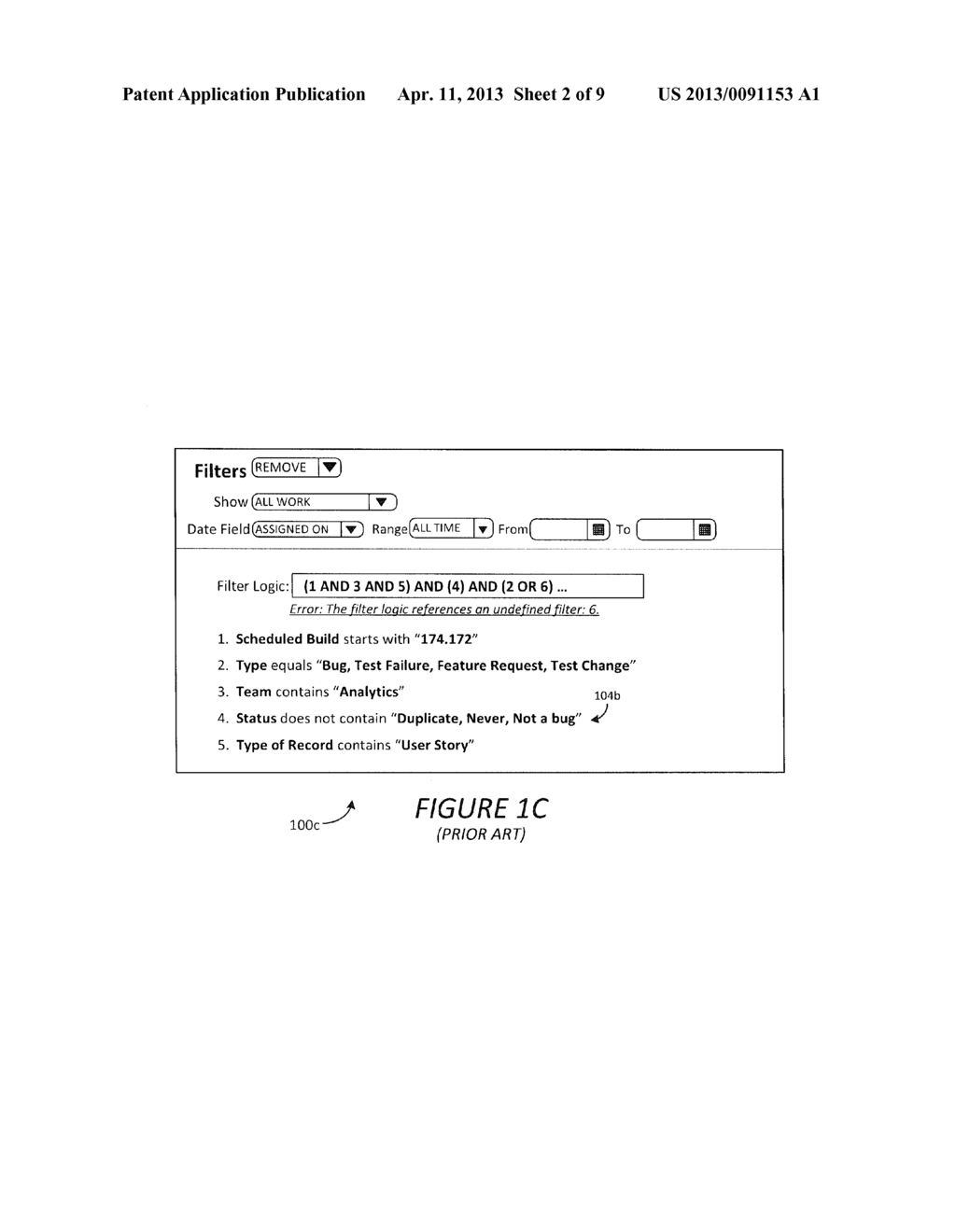 METHOD AND SYSTEM FOR UPDATING A FILTER LOGIC EXPRESSION REPRESENTING A     BOOLEAN FILTER - diagram, schematic, and image 03