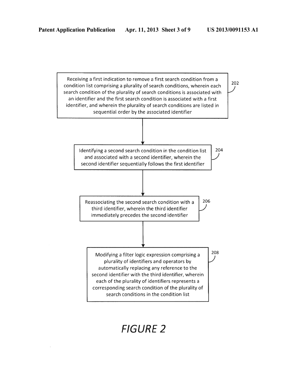 METHOD AND SYSTEM FOR UPDATING A FILTER LOGIC EXPRESSION REPRESENTING A     BOOLEAN FILTER - diagram, schematic, and image 04