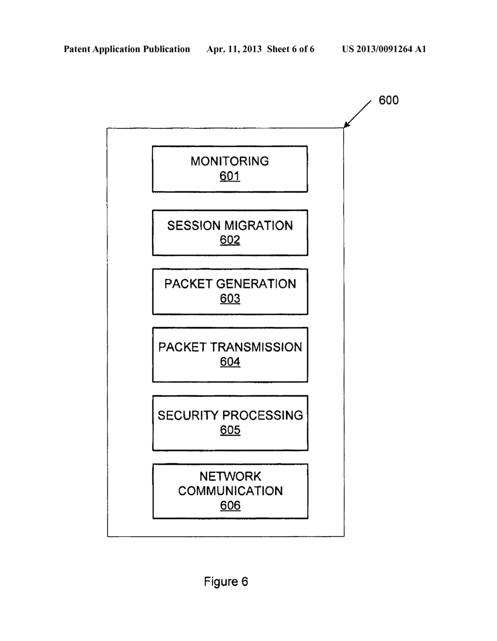 DYNAMIC SESSION MIGRATION BETWEEN NETWORK SECURITY GATEWAYS - diagram, schematic, and image 07