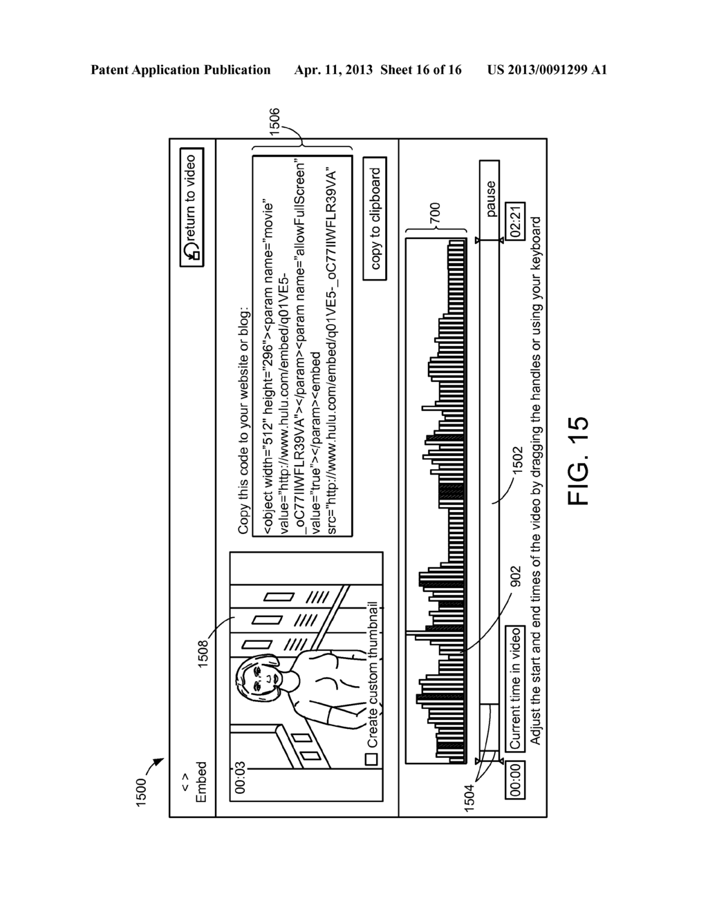 Method and Apparatus for Navigating a Video Via a Transcript of Spoken     Dialog - diagram, schematic, and image 17