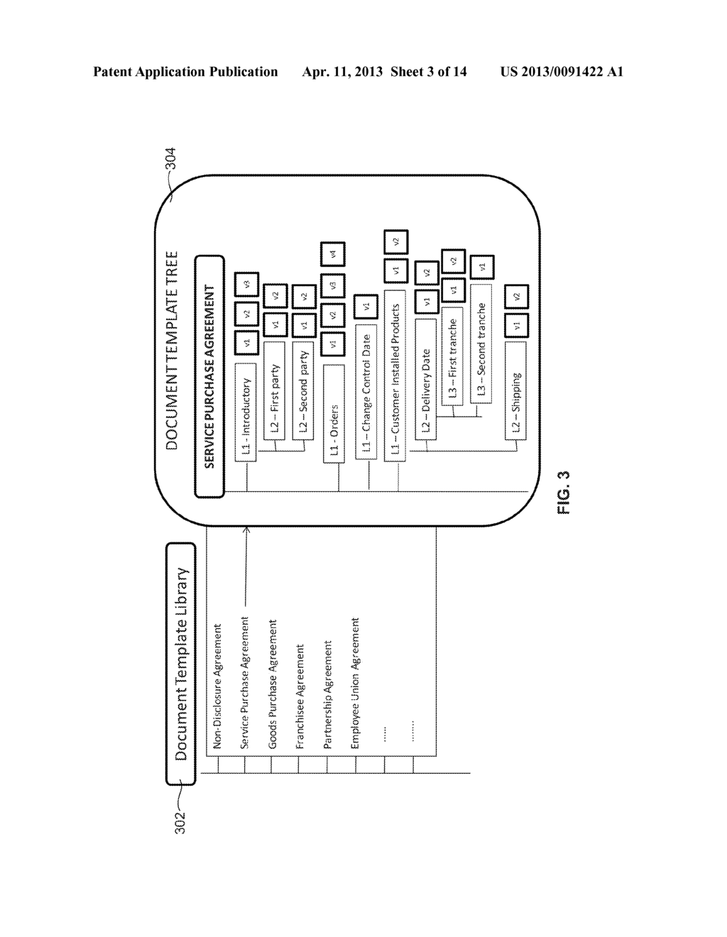 System and Method for Dynamically Creating a Document Using a Template     Tree - diagram, schematic, and image 04