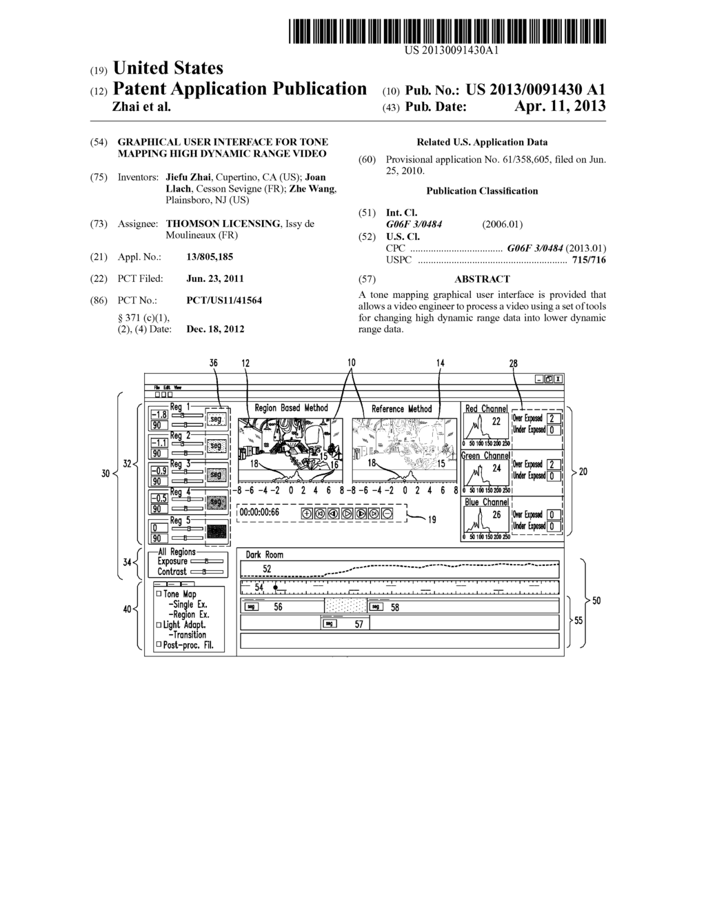 GRAPHICAL USER INTERFACE FOR TONE MAPPING HIGH DYNAMIC RANGE VIDEO - diagram, schematic, and image 01