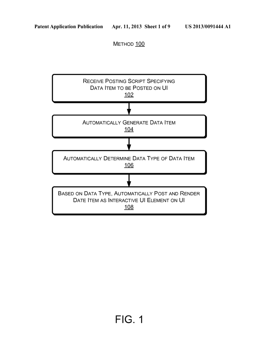 AUTOMATIC RENDERING OF INTERACTIVE USER INTERFACE ELEMENTS - diagram, schematic, and image 02