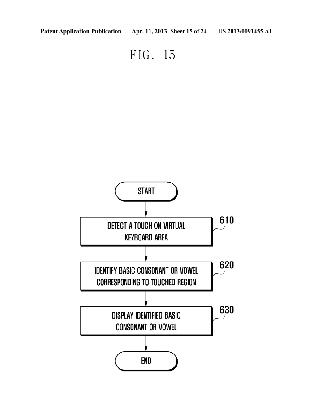 ELECTRONIC DEVICE HAVING TOUCHSCREEN AND CHARACTER INPUT METHOD THEREFOR - diagram, schematic, and image 16