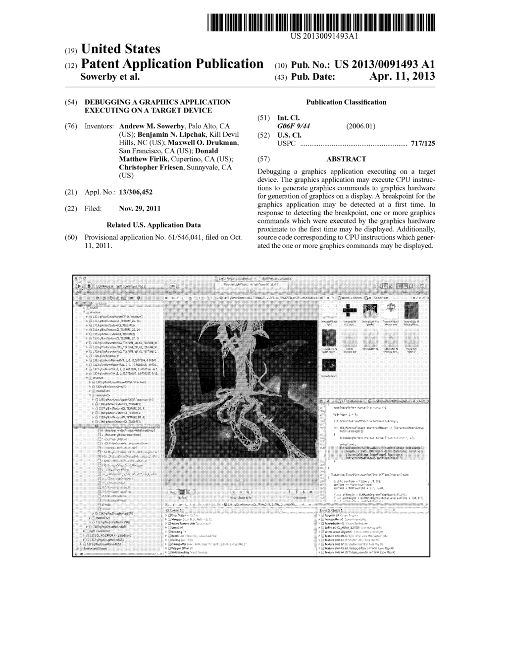 Debugging a Graphics Application Executing on a Target Device - diagram, schematic, and image 01