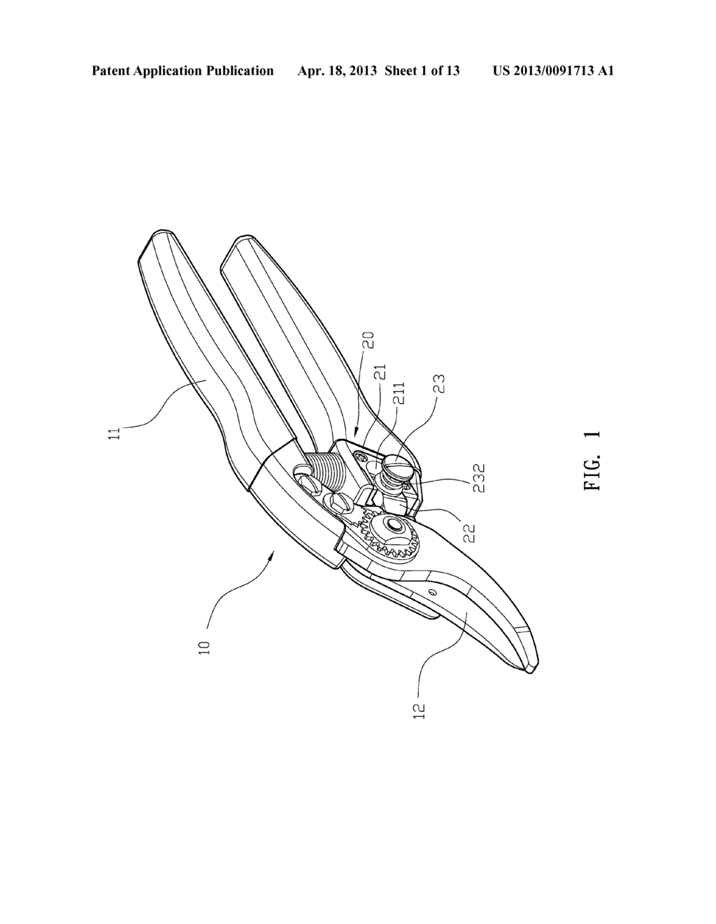 SCISSORS STRUCTURE WITH ADJUSTABLE OPENING - diagram, schematic, and image 02