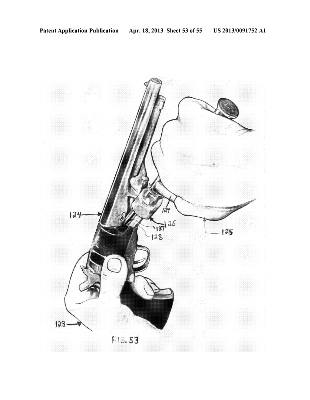 EZ loader for 5 & 6 shot revolvers black powder pellet and ball 31, 36, 44     and 45 calibers - diagram, schematic, and image 54