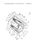 MOTOR, FAN AND CYCLONIC SEPARATION APPARATUS ARRANGEMENT FOR A VACUUM     CLEANER diagram and image