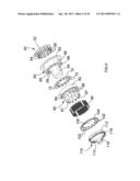 MOTOR, FAN AND CYCLONIC SEPARATION APPARATUS ARRANGEMENT FOR A VACUUM     CLEANER diagram and image