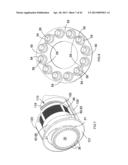 MOTOR, FAN AND CYCLONIC SEPARATION APPARATUS ARRANGEMENT FOR A VACUUM     CLEANER diagram and image