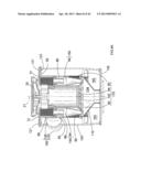 MOTOR, FAN AND CYCLONIC SEPARATION APPARATUS ARRANGEMENT FOR A VACUUM     CLEANER diagram and image