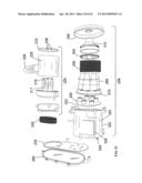 MOTOR, FAN AND CYCLONIC SEPARATION APPARATUS ARRANGEMENT FOR A VACUUM     CLEANER diagram and image