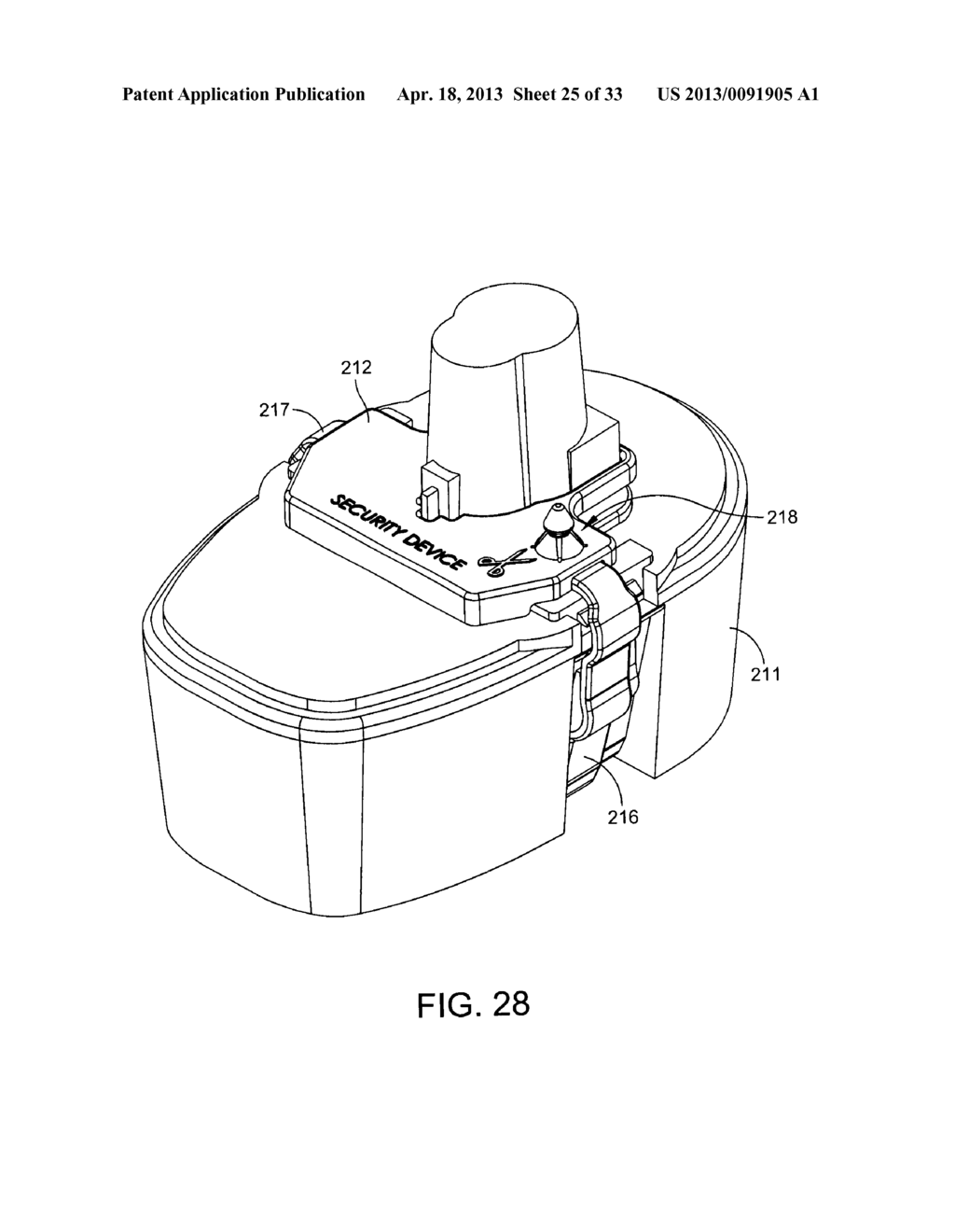 ANTI-THEFT DEVICE INCLUDING A STRAP AND METHOD OF USE - diagram, schematic, and image 26