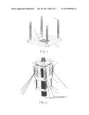 INTEGRALLY EQUIPPED HEAVY DRAUGHT FLOATING TYPE OIL PRODUCTION PLATFORM     WITH UNCONDITIONAL STABILITY AND OFFSHORE INSTALLATION METHOD THEREOF diagram and image