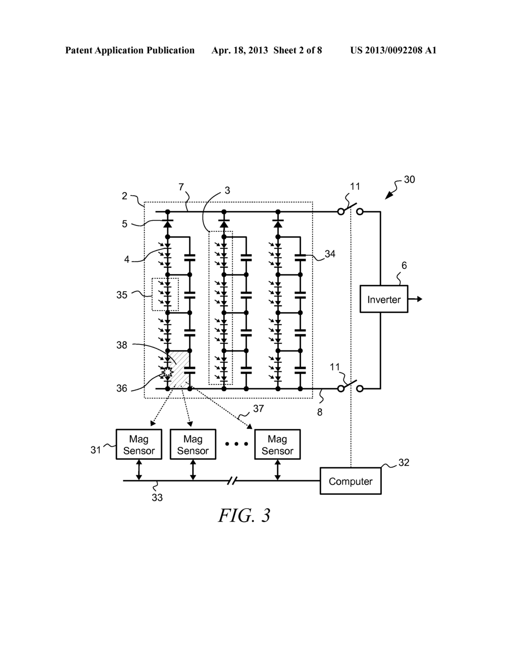 System and Apparatus for Arc Detection and Location in Solar Arrays - diagram, schematic, and image 03