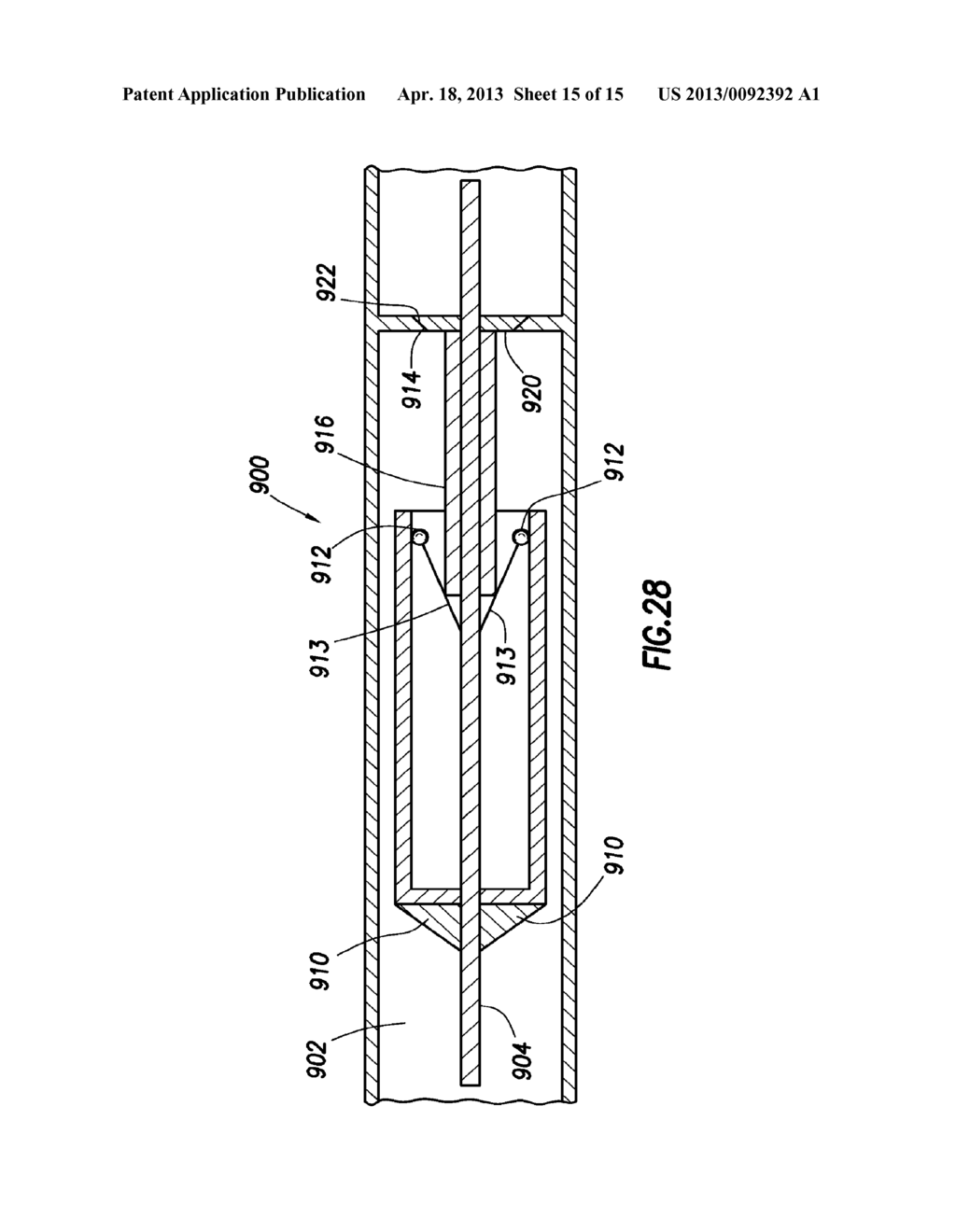 METHOD AND APPARATUS FOR CONTROLLING FLUID FLOW USING MOVABLE FLOW     DIVERTER ASSEMBLY - diagram, schematic, and image 16