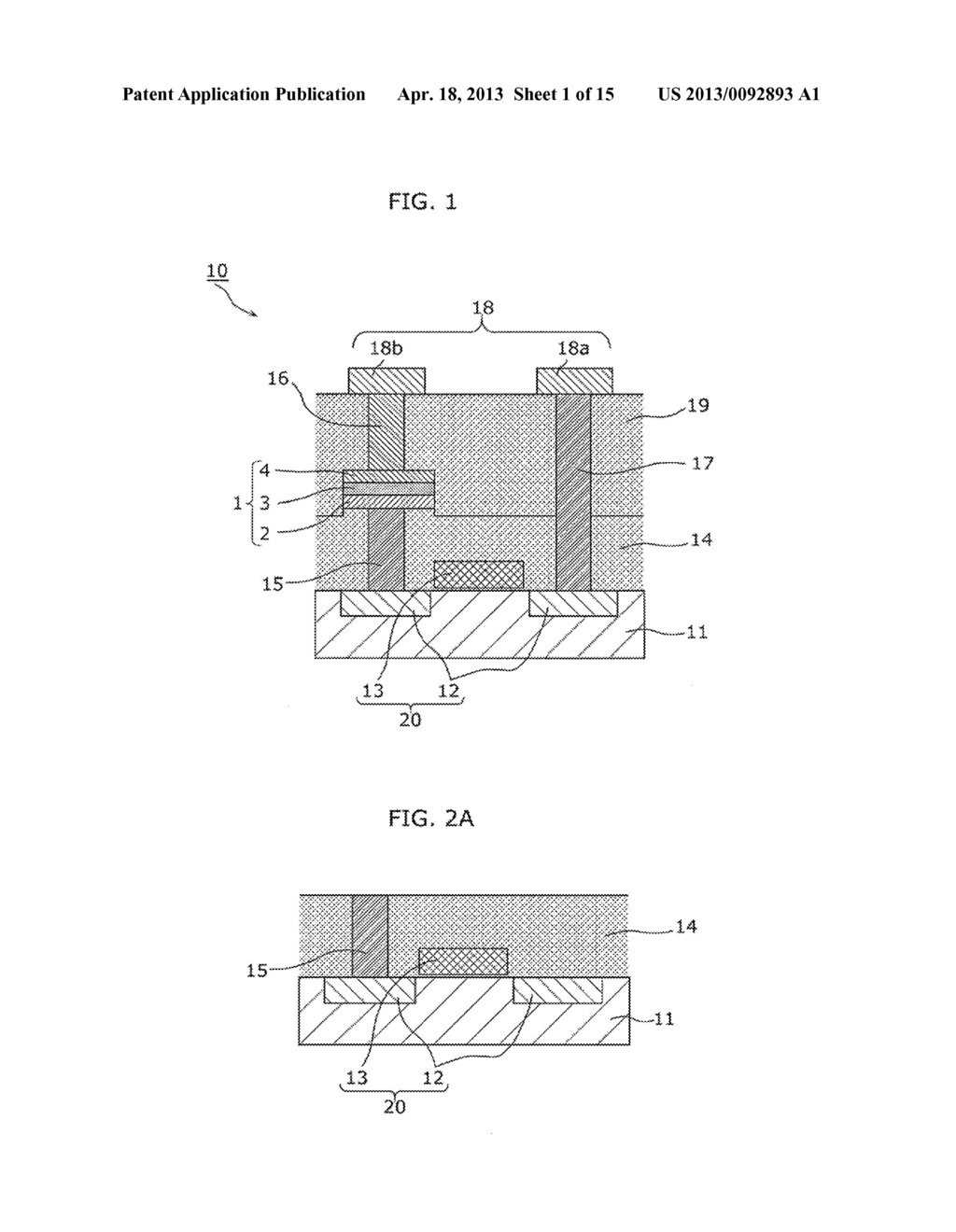 NONVOLATILE MEMORY ELEMENT AND METHOD FOR MANUFACTURING SAME - diagram, schematic, and image 02