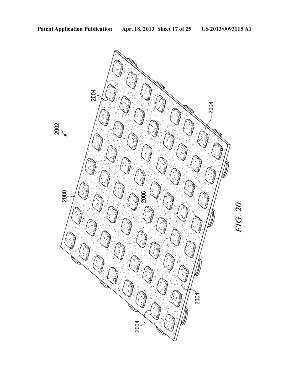 METHOD OF MAKING A FLOOR TILE WITH OVERMOLDED PADS - diagram, schematic, and image 18