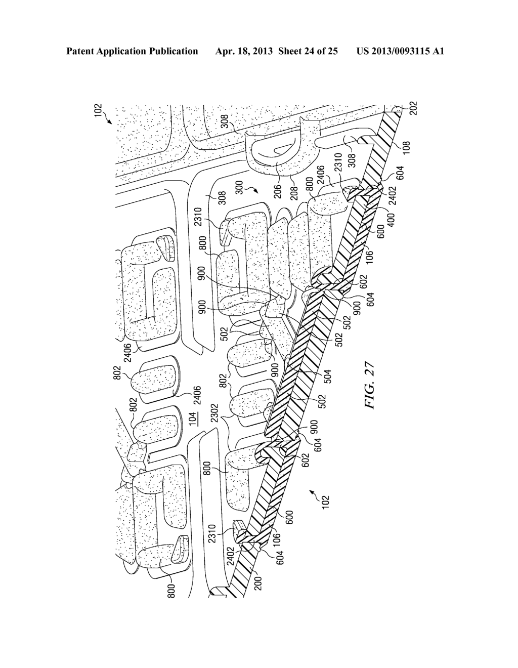 METHOD OF MAKING A FLOOR TILE WITH OVERMOLDED PADS - diagram, schematic, and image 25