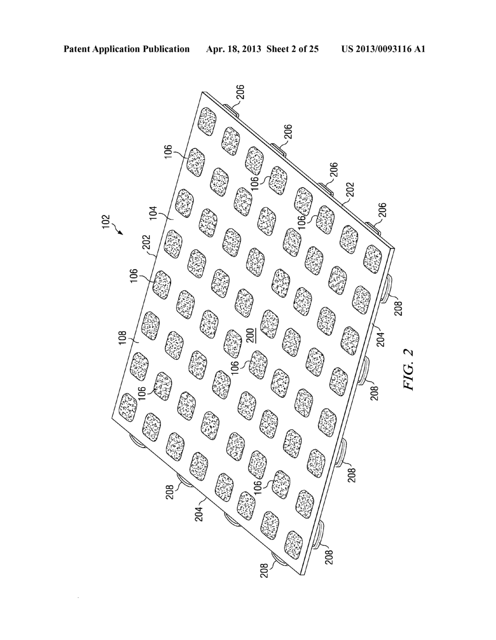 METHOD OF MAKING A FLOOR TILE WITH ELASTOMER  JACKETED SUPPORT MEMBERS - diagram, schematic, and image 03