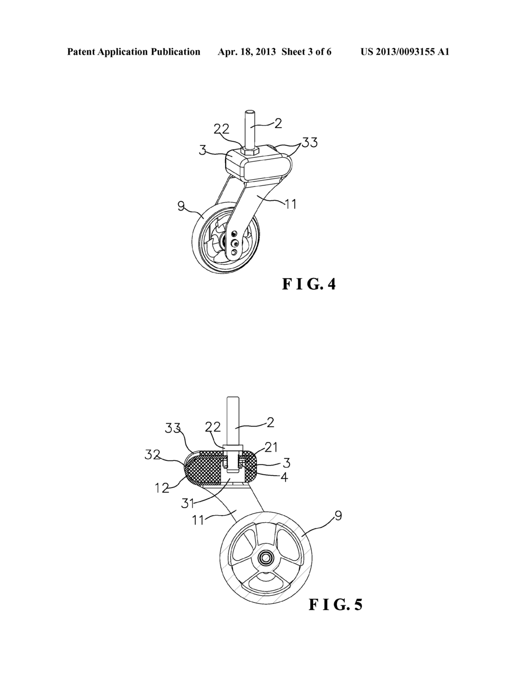 Shock Absorber Structure of Wheelchair Front Fork - diagram, schematic, and image 04