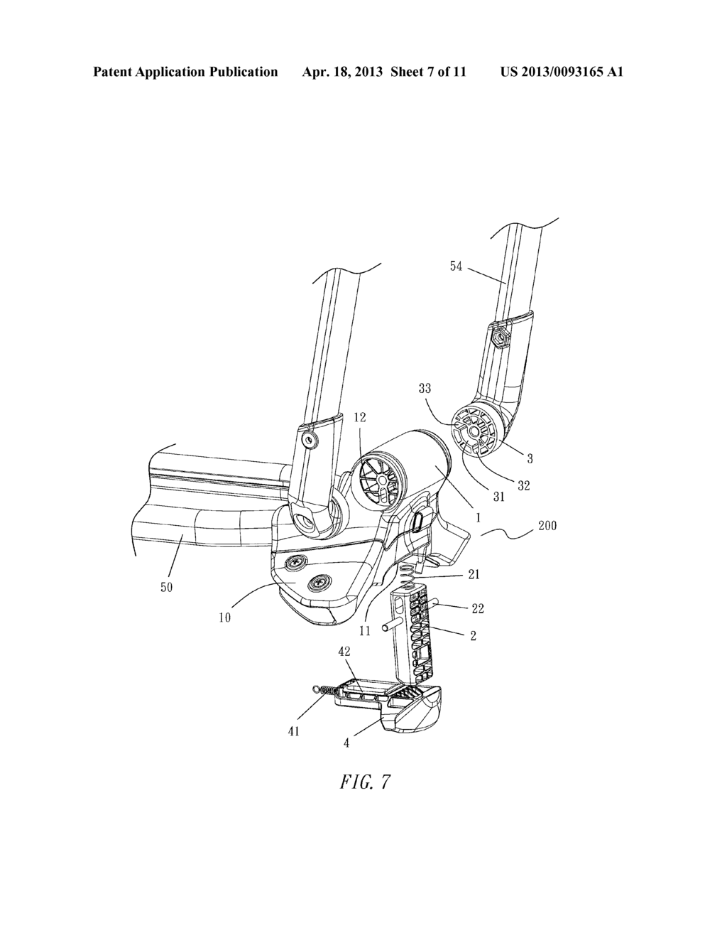 Folding Joint of Golf Bag Cart - diagram, schematic, and image 08