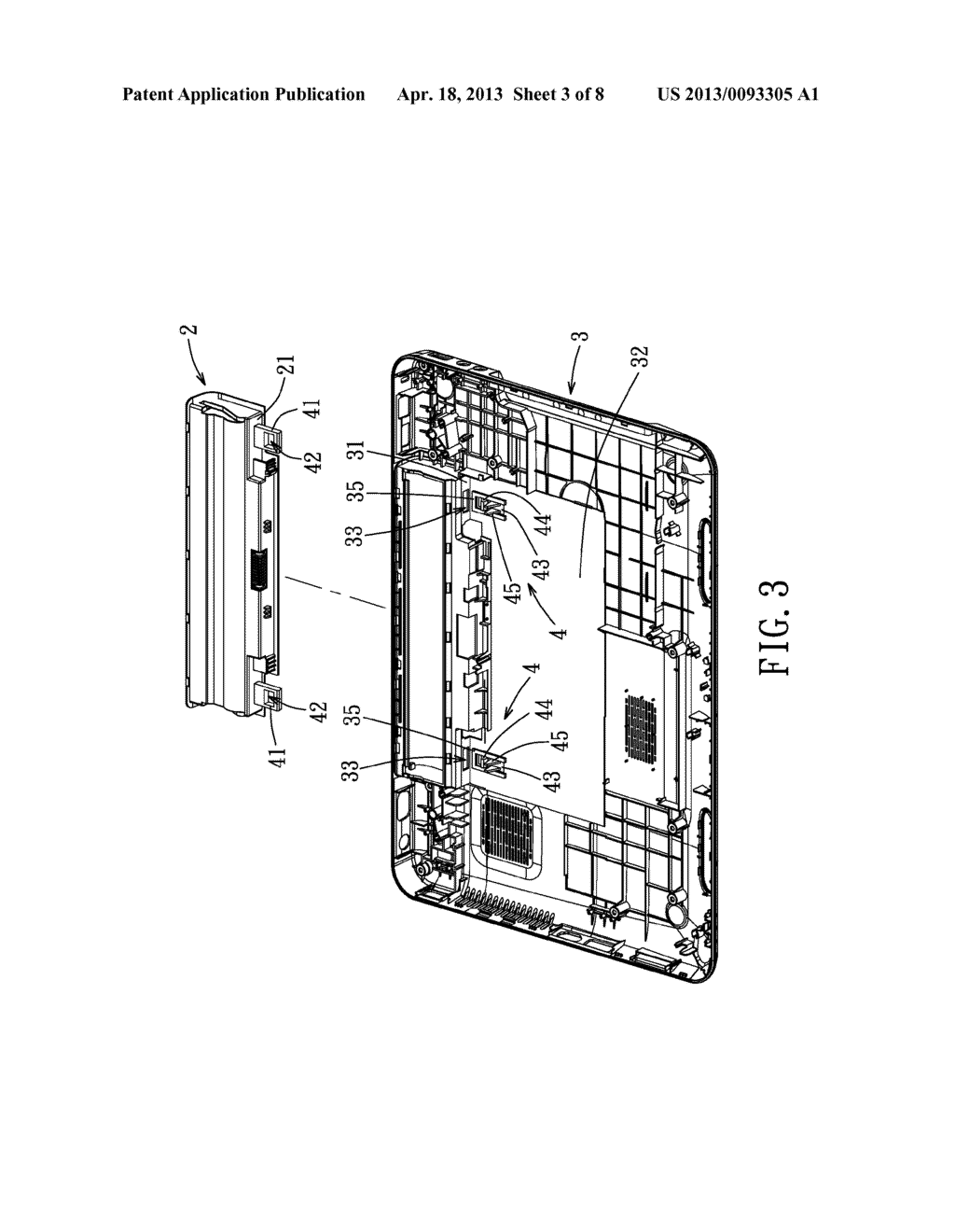 ELECTRONIC DEVICE WITH A BATTERY FASTENING MECHANISM - diagram, schematic, and image 04