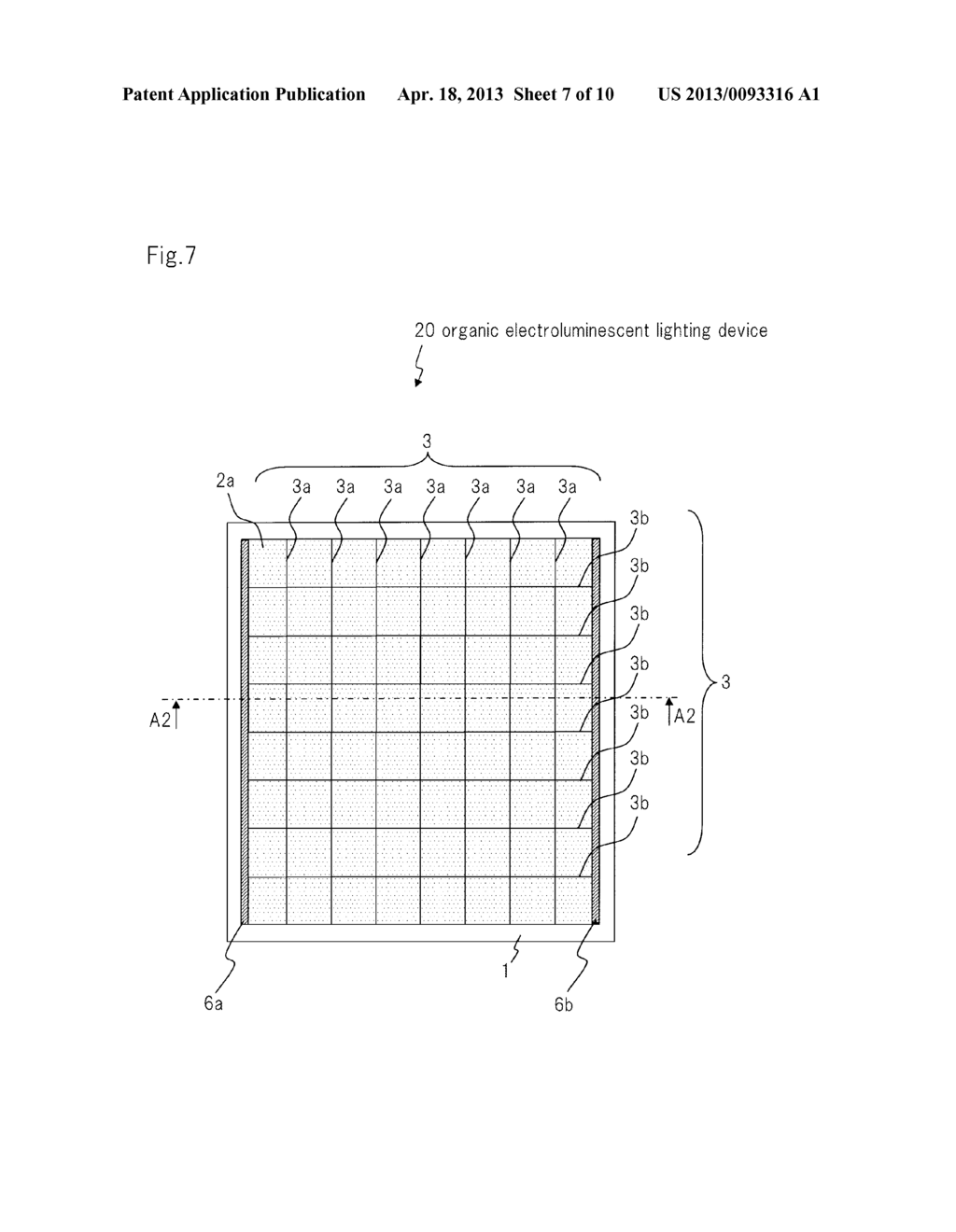 ORGANIC ELECTROLUMINESCENT LIGHTING DEVICE - diagram, schematic, and image 08