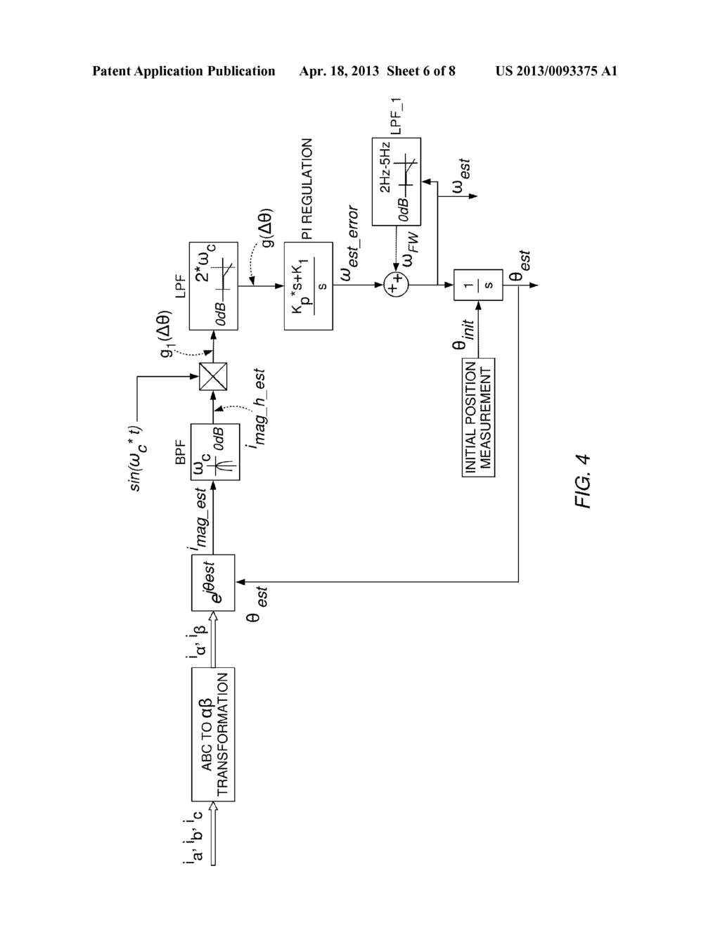 METHOD OF POSITION SENSORLESS CONTROL OF AN ELECTRICAL MACHINE - diagram, schematic, and image 07